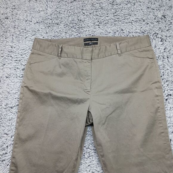 Apostrophe Fiona Women's 14 Tan Trouser Pants. 2 Front Side Pocket, 2 Back - Picture 5 of 12